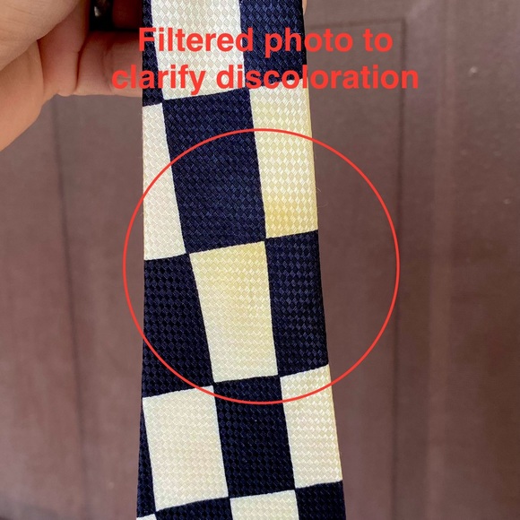 VTG 90s Kenny Scharf Silk Necktie GEM Italy Tie Checkered Fiz n Zip Art RARE - Picture 8 of 10
